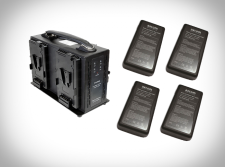 Axcom V-Mount 4er Set 115WH mieten bei Bilderkult -Media